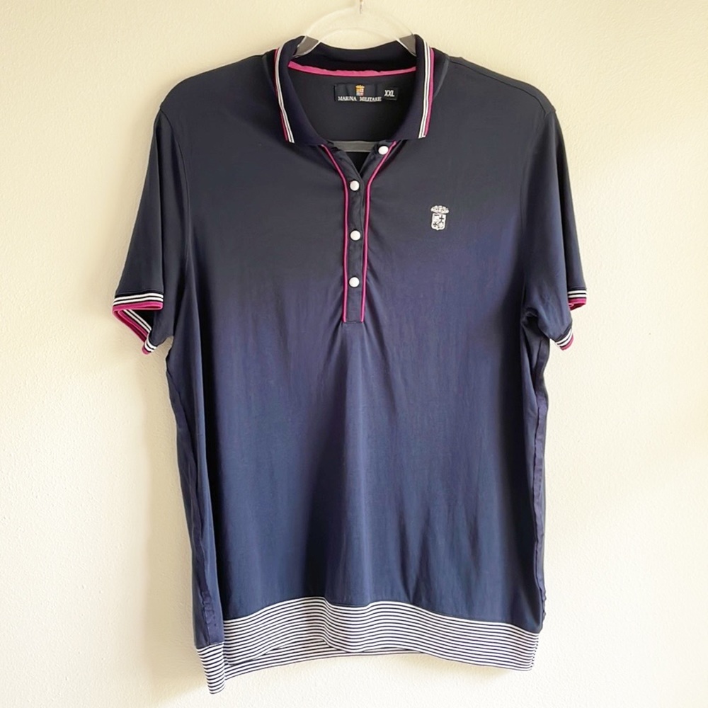 Women’s Blue Polo Shirt